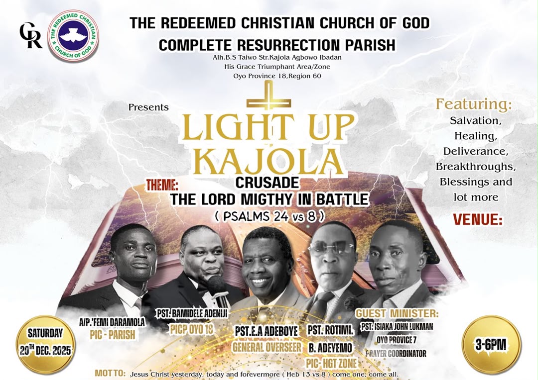  RCCG Complete Resurrection Parish Mid Year Praise Flyer