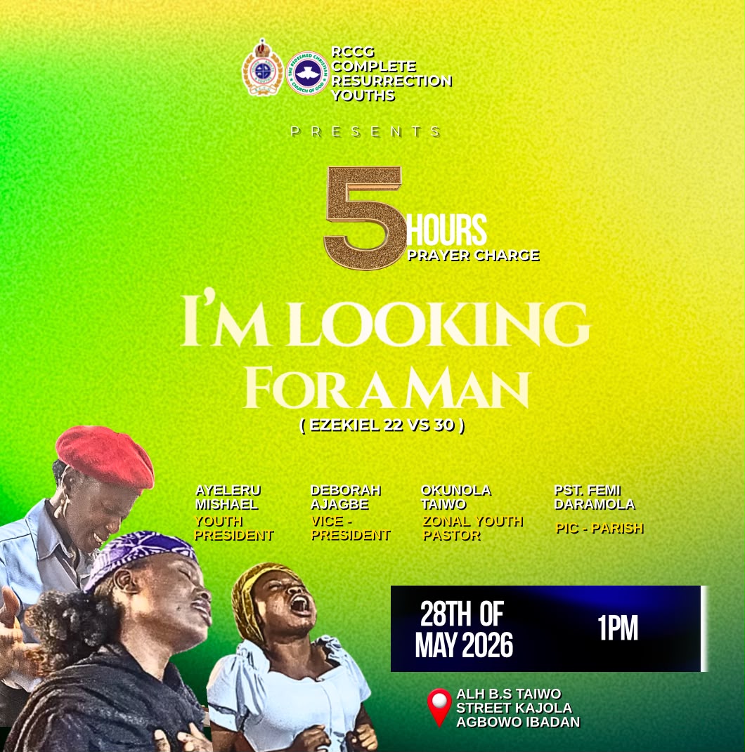  RCCG Complete Resurrection Parish Mid Year Praise Flyer